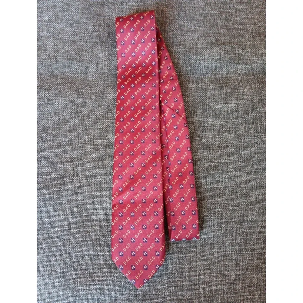 Tie 70s 80s 90s Y2K Mens Red Blue Dad 2.75 Wide 57 Long